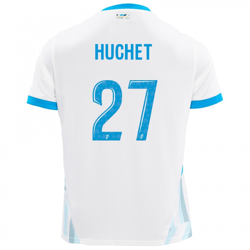 Criança Camisola Sarah Huchet #27 Céu Branco Azul Principal 2024/25 Camisa