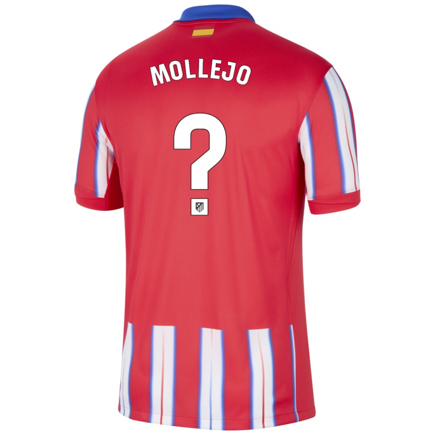 Criança Camisola Victor Mollejo #0 Azul Vermelho Branco Principal 2024/25 Camisa