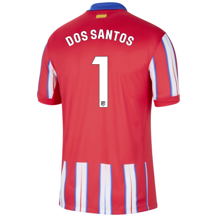 Criança Camisola Alex Dos Santos #1 Azul Vermelho Branco Principal 2024/25 Camisa