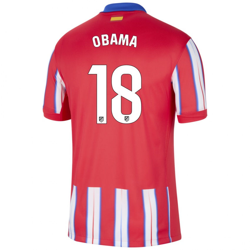 Criança Camisola Salomon Obama #18 Azul Vermelho Branco Principal 2024/25 Camisa