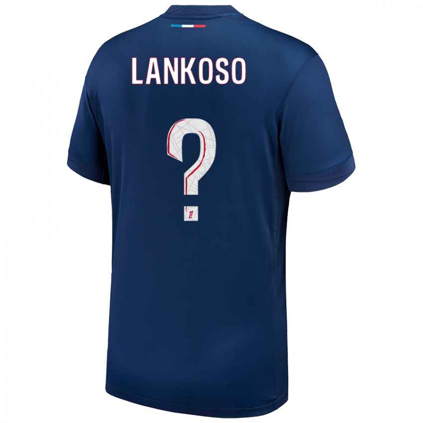 Criança Camisola Lenny Lankoso #0 Azul Marinho Branco Principal 2024/25 Camisa