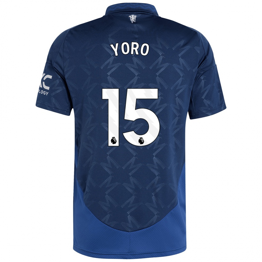 Criança Camisola Leny Yoro #15 Índigo Alternativa 2024/25 Camisa