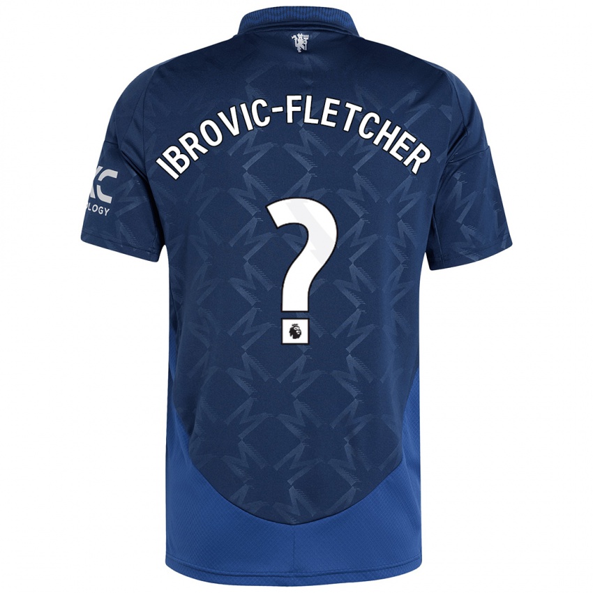 Criança Camisola Edward Ibrovic-Fletcher #0 Índigo Alternativa 2024/25 Camisa