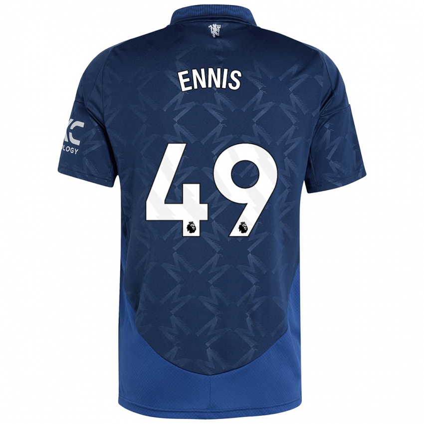 Criança Camisola Ethan Ennis #49 Índigo Alternativa 2024/25 Camisa