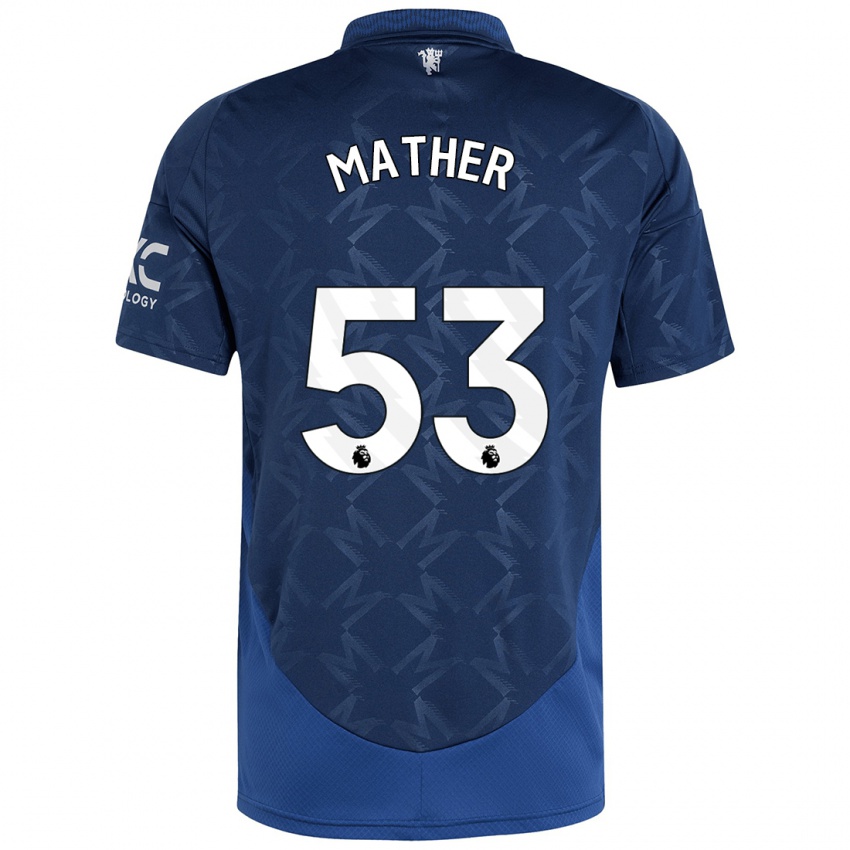 Criança Camisola Sam Mather #53 Índigo Alternativa 2024/25 Camisa