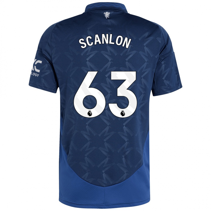 Criança Camisola James Scanlon #63 Índigo Alternativa 2024/25 Camisa