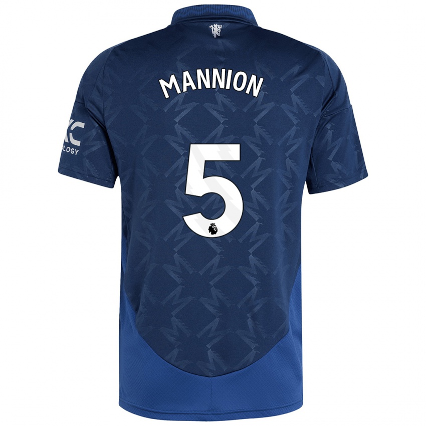 Criança Camisola Aoife Mannion #5 Índigo Alternativa 2024/25 Camisa