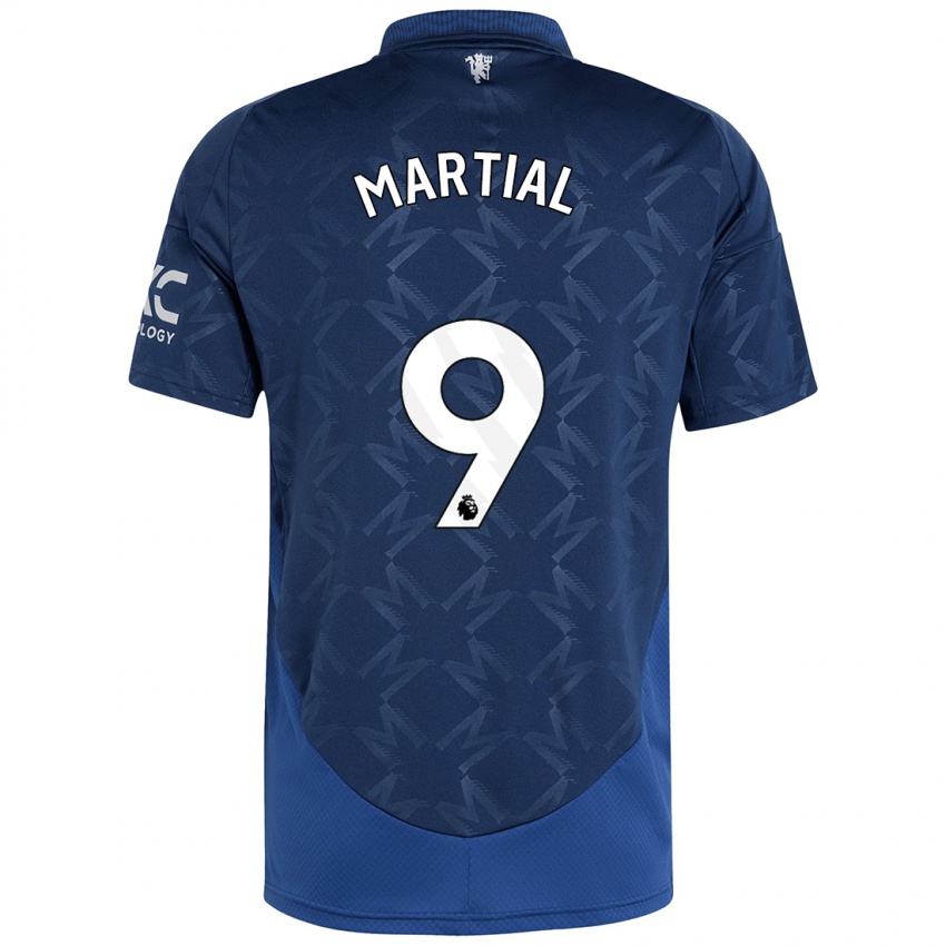 Criança Camisola Anthony Martial #9 Índigo Alternativa 2024/25 Camisa