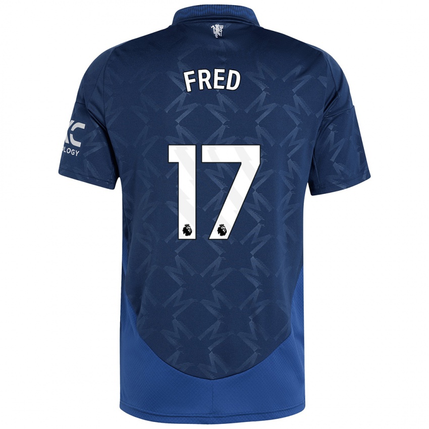 Criança Camisola Fred #17 Índigo Alternativa 2024/25 Camisa