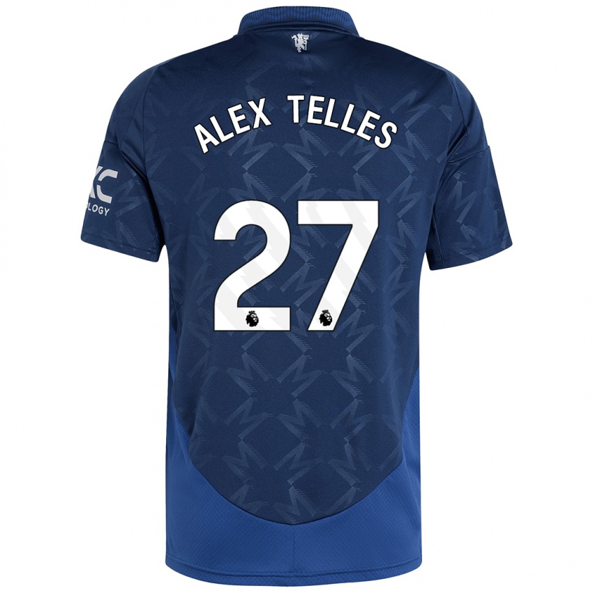 Criança Camisola Alex Nicolao Telles #27 Índigo Alternativa 2024/25 Camisa