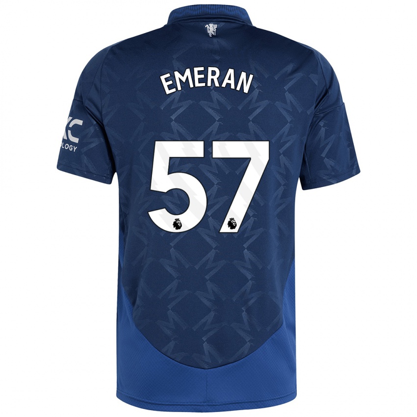 Criança Camisola Noam Emeran #57 Índigo Alternativa 2024/25 Camisa