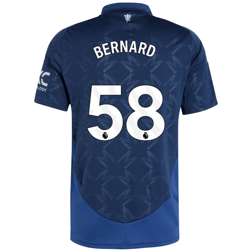 Criança Camisola Bernard #58 Índigo Alternativa 2024/25 Camisa