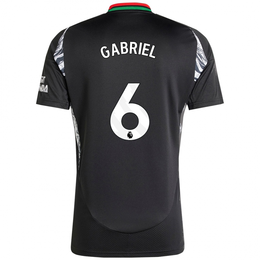 Criança Camisola Gabriel Magalhães #6 Preto Alternativa 2024/25 Camisa