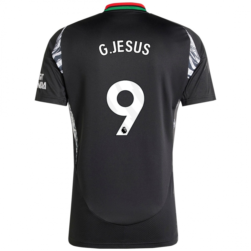 Criança Camisola Gabriel Jesus #9 Preto Alternativa 2024/25 Camisa