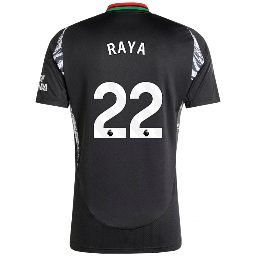 Criança Camisola David Raya #22 Preto Alternativa 2024/25 Camisa