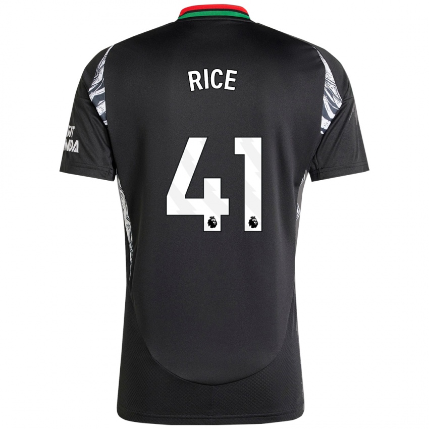 Criança Camisola Declan Rice #41 Preto Alternativa 2024/25 Camisa