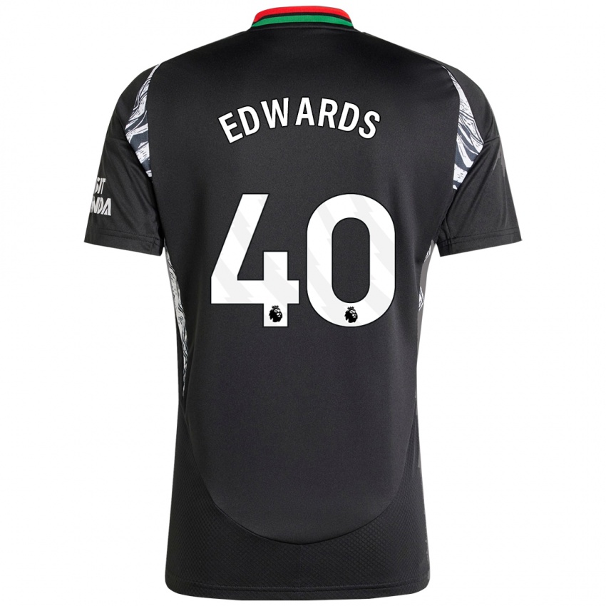 Criança Camisola Khayon Edwards #40 Preto Alternativa 2024/25 Camisa