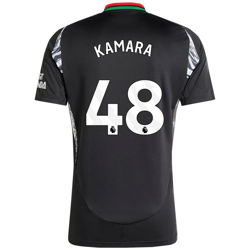 Criança Camisola Osman Kamara #48 Preto Alternativa 2024/25 Camisa