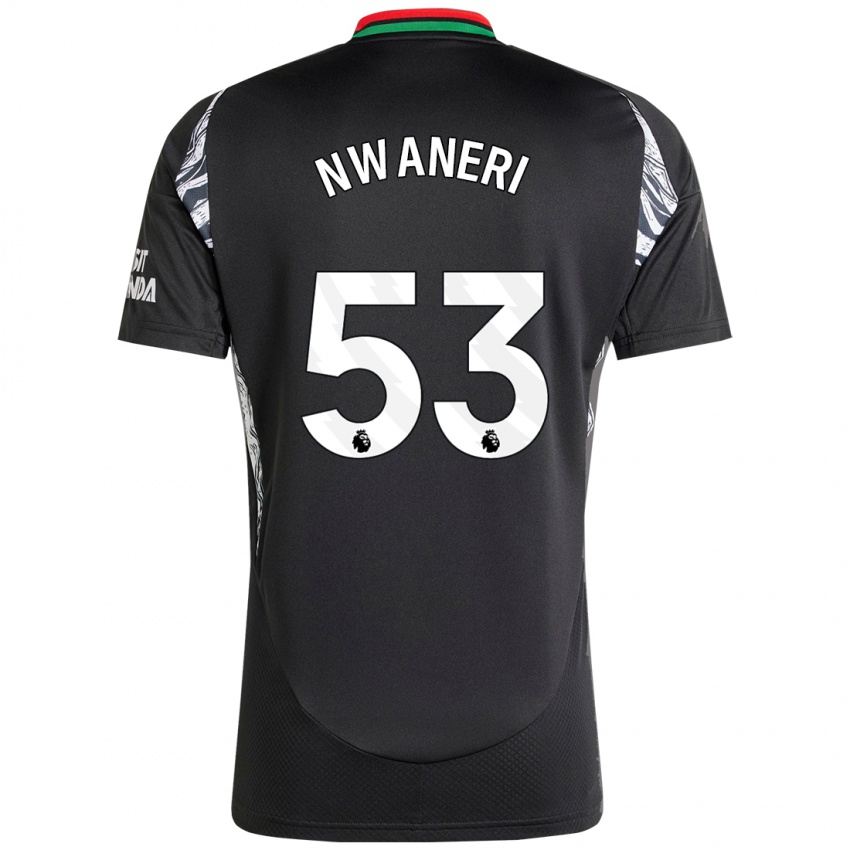 Criança Camisola Ethan Nwaneri #53 Preto Alternativa 2024/25 Camisa