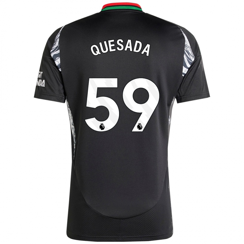 Criança Camisola Elián Quesada #59 Preto Alternativa 2024/25 Camisa