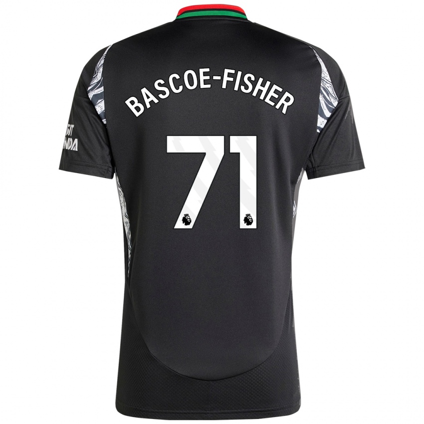 Criança Camisola Jakai Bascoe-Fisher #71 Preto Alternativa 2024/25 Camisa