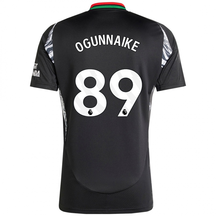 Criança Camisola Josh Ogunnaike #89 Preto Alternativa 2024/25 Camisa