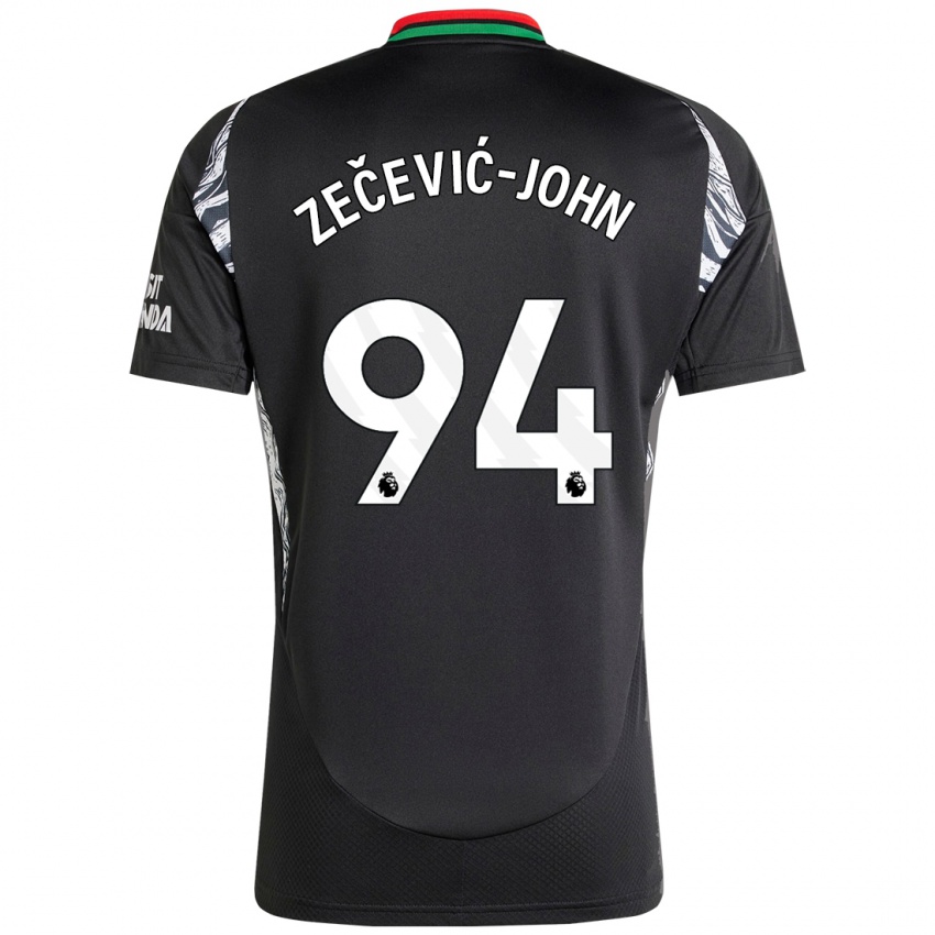 Criança Camisola Louis Zečević-John #94 Preto Alternativa 2024/25 Camisa