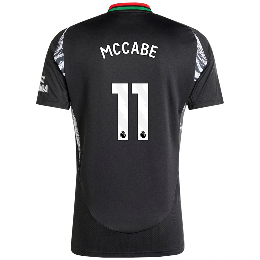 Criança Camisola Katie Mccabe #11 Preto Alternativa 2024/25 Camisa