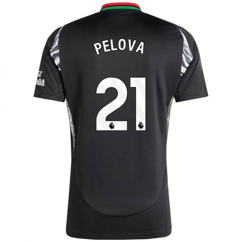 Criança Camisola Victoria Pelova #21 Preto Alternativa 2024/25 Camisa