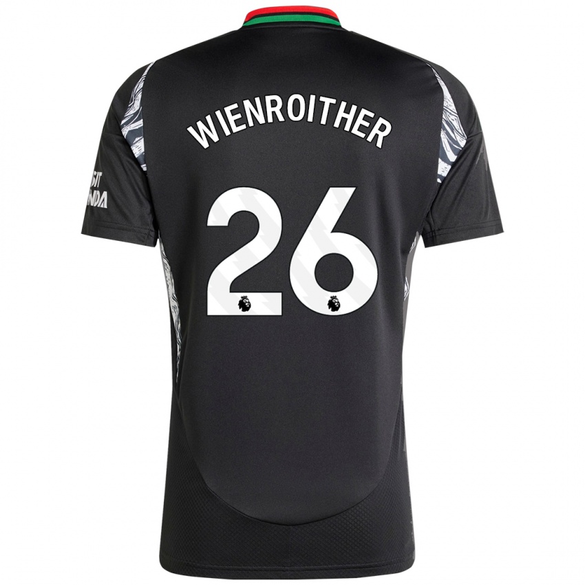 Criança Camisola Laura Wienroither #26 Preto Alternativa 2024/25 Camisa