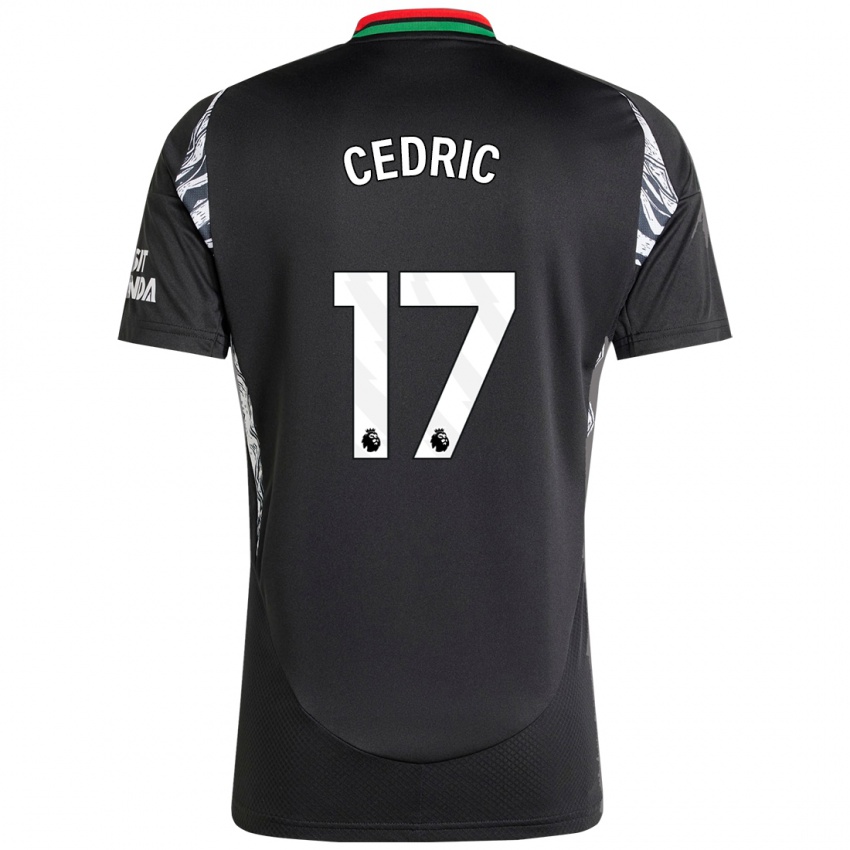 Criança Camisola Cedric Soares #17 Preto Alternativa 2024/25 Camisa