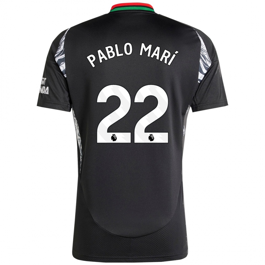 Criança Camisola Pablo Mari #22 Preto Alternativa 2024/25 Camisa