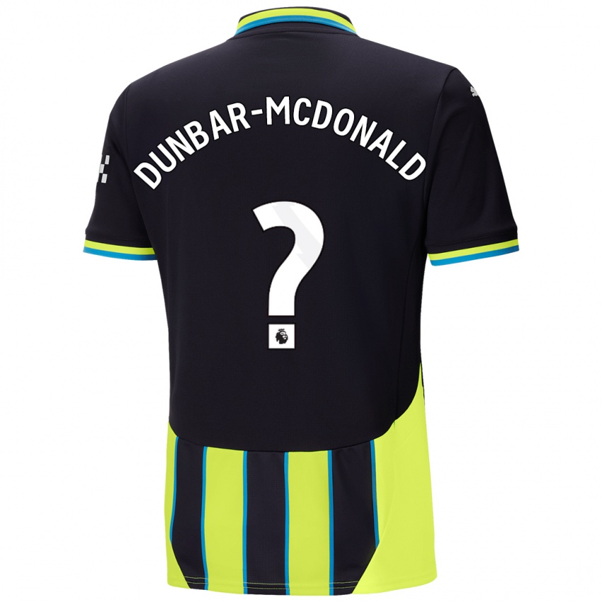 Criança Camisola Christian Dunbar-Mcdonald #0 Azul Amarelo Alternativa 2024/25 Camisa