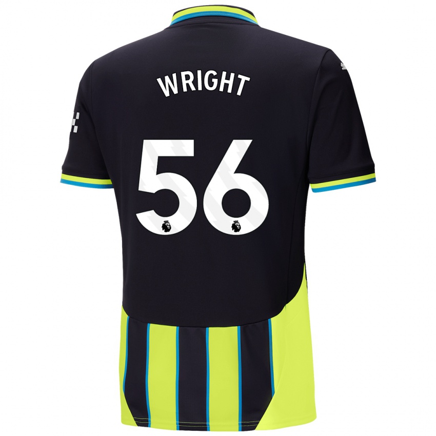 Criança Camisola Jacob Wright #56 Azul Amarelo Alternativa 2024/25 Camisa