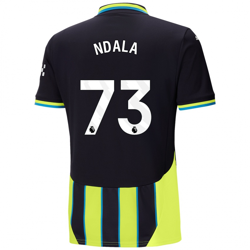 Criança Camisola Joel Ndala #73 Azul Amarelo Alternativa 2024/25 Camisa