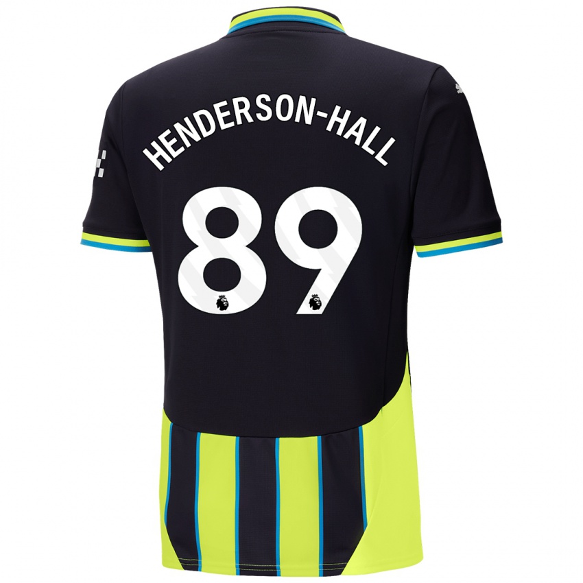 Criança Camisola Matty Henderson-Hall #89 Azul Amarelo Alternativa 2024/25 Camisa