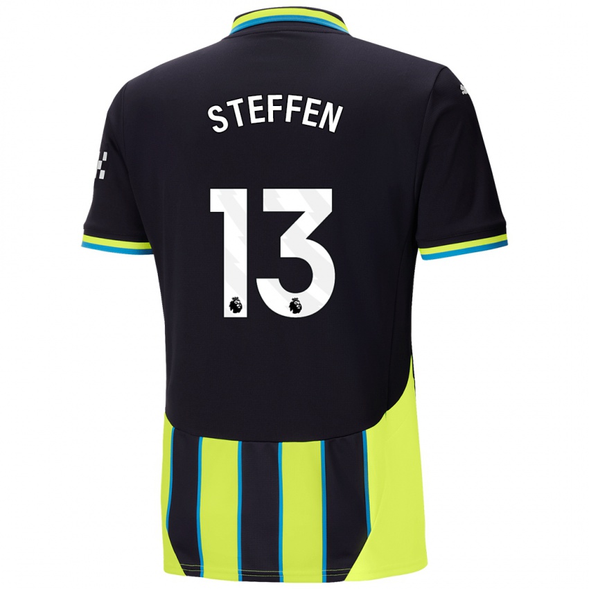 Criança Camisola Zack Steffen #13 Azul Amarelo Alternativa 2024/25 Camisa