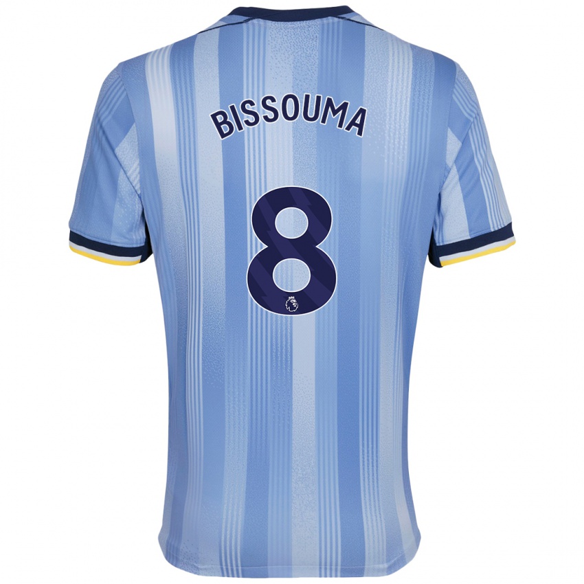 Criança Camisola Yves Bissouma #8 Azul Claro Alternativa 2024/25 Camisa