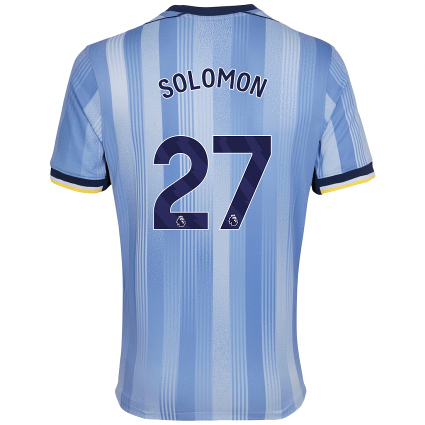 Criança Camisola Manor Solomon #27 Azul Claro Alternativa 2024/25 Camisa