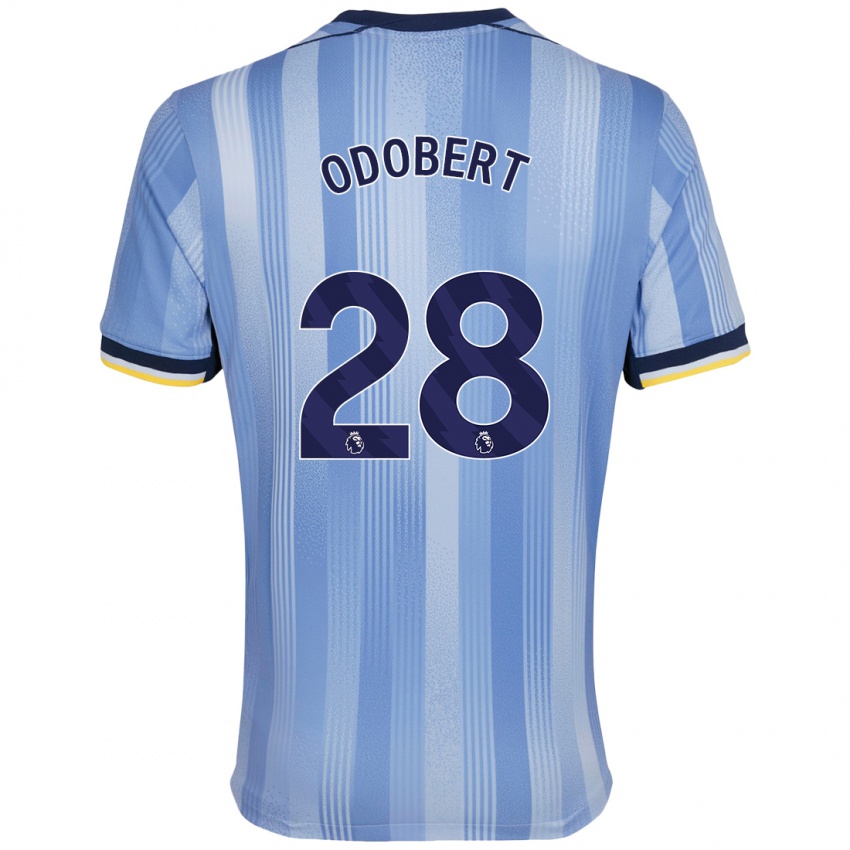 Criança Camisola Wilson Odobert #28 Azul Claro Alternativa 2024/25 Camisa