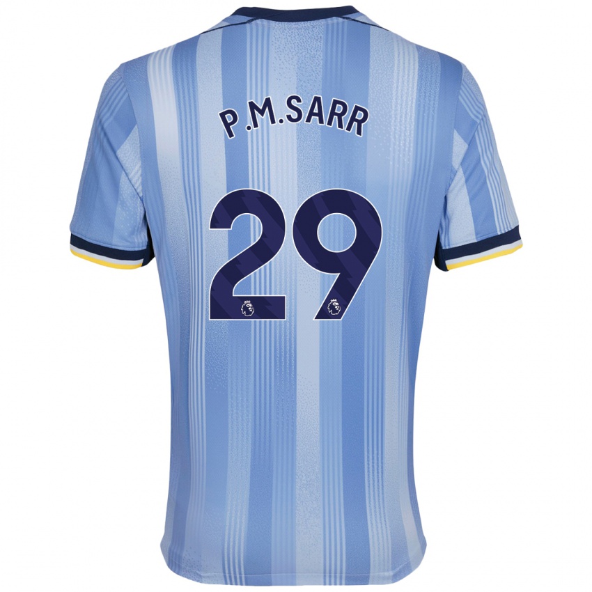 Criança Camisola Pape Matar Sarr #29 Azul Claro Alternativa 2024/25 Camisa