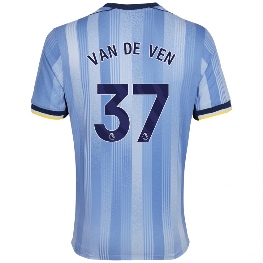 Criança Camisola Micky Van De Ven #37 Azul Claro Alternativa 2024/25 Camisa