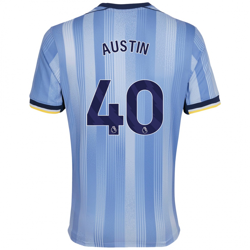 Criança Camisola Brandon Austin #40 Azul Claro Alternativa 2024/25 Camisa