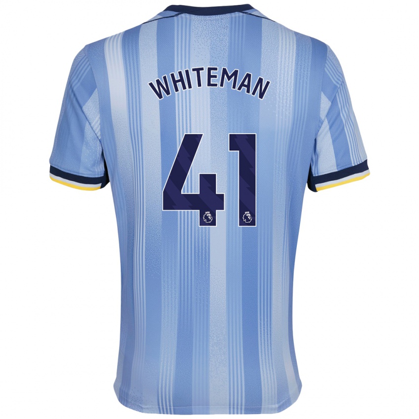 Criança Camisola Alfie Whiteman #41 Azul Claro Alternativa 2024/25 Camisa