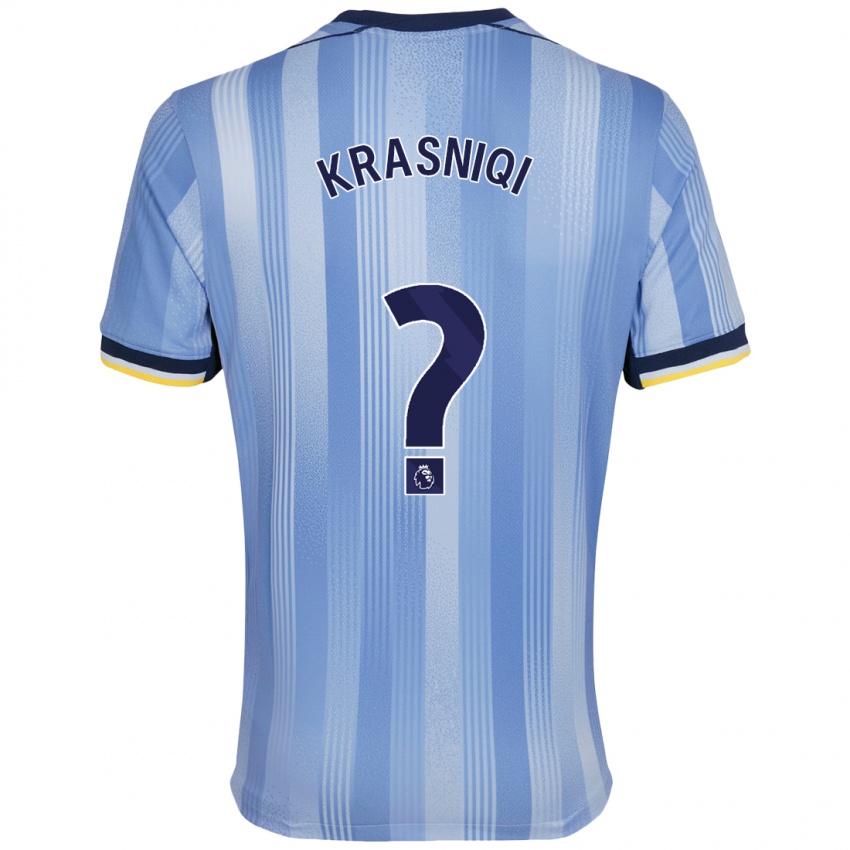 Criança Camisola Elliot Krasniqi #0 Azul Claro Alternativa 2024/25 Camisa