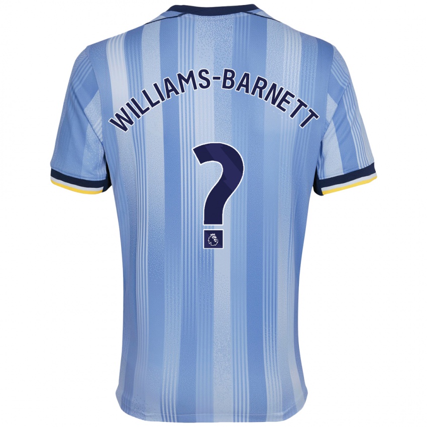 Criança Camisola Lucá Williams-Barnett #0 Azul Claro Alternativa 2024/25 Camisa