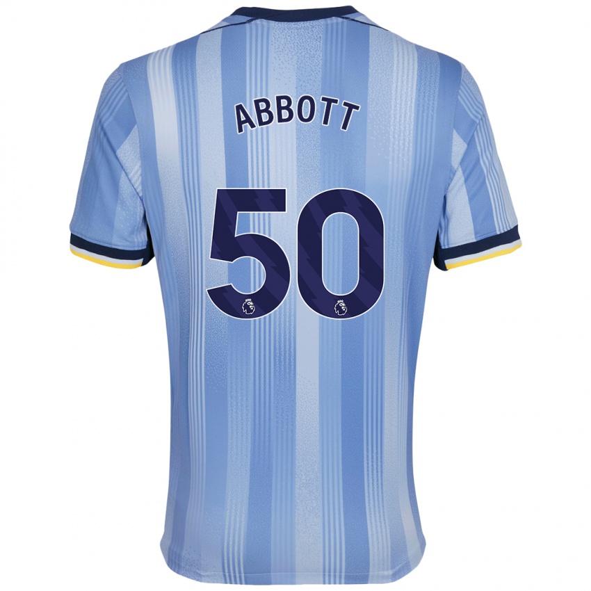 Criança Camisola George Abbott #50 Azul Claro Alternativa 2024/25 Camisa