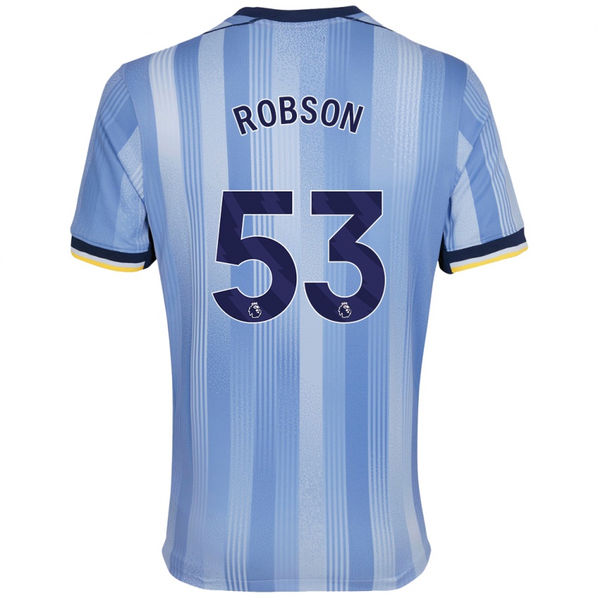 Criança Camisola Max Robson #53 Azul Claro Alternativa 2024/25 Camisa