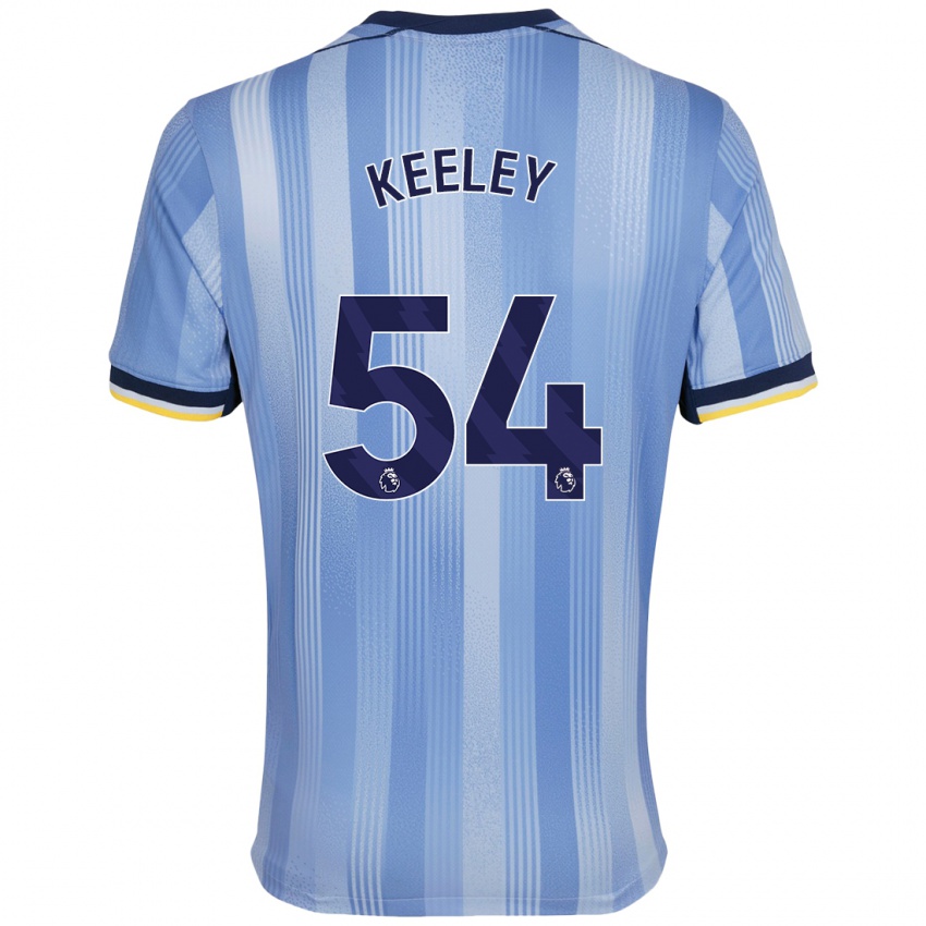 Criança Camisola Josh Keeley #54 Azul Claro Alternativa 2024/25 Camisa