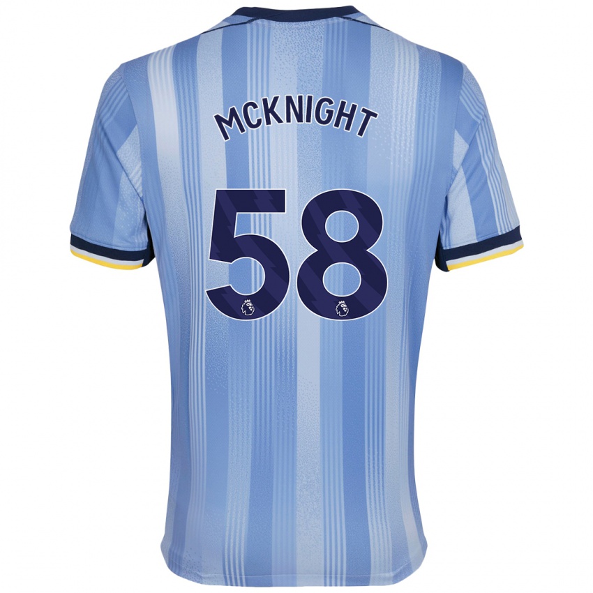 Criança Camisola Maxwell Mcknight #58 Azul Claro Alternativa 2024/25 Camisa